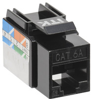 Модуль Keystone Jack кат.6A UTP 110 IDC 90град чёрный | CS1-1C6AU-11-09 ITK IEK (ИЭК)