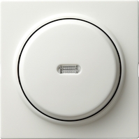 Выкл 1-клавиш. с подсветкой LED мех-м накладкой 10А 220-250В с/у белый глянц. возвратно-нажимной IP20 Gira S-Color | 012040