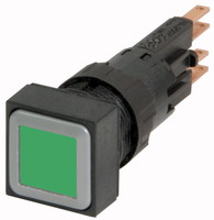 Кнопка с подсветкой , цвет зеленый, без фиксации, Q18LT-GN - 089067 EATON