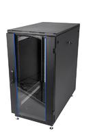 Шкаф коммутационный ШТК-М-22.6.6-1ААА-9005 22U 600х600мм IP20 передн. двер. стекл. задн. стальн. лист 2 ЦМО 1439744