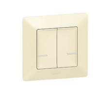 Выключатель Умный беспроводной 2-кл. Valena Life сл. кость Netatmo | 752287 Legrand