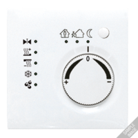 KNX-регулятор с шинным сопряжением ручкой для установки температуры слоновая кость JUNG LS2178