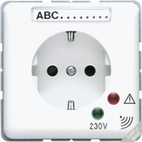 Розетка штепсельная SCHUKO 16А 250V с защитой от перенапряжения зеленая JUNG CD521KINAUFGN