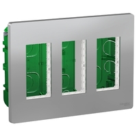 Блок СП UNICA SYSTEM+ 3х2 алюм. SchE NU173430 Schneider Electric