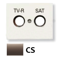 Накладка TV-R-SAT розетки папирус OLAS ABB 8450.1 CS