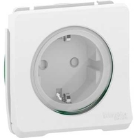 Розетка 1-м ОП Mureva Styl 16А IP55 с заземл. защ. шторки механизм бел. SchE MUR39134 Schneider Electric