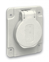 Розетка силовая 10/16А 65х85мм винты сбоку IP54 сер. SchE PKS62G Schneider Electric