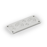 Фланец Cubo C размер F2, выбивные отверстия 2 x M20/32/50 + M12/20 M16, вкл. PUR уплотнитель, PC - F2256 Ensto
