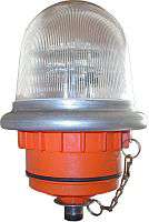 Светильник светодиодный ЗОМ-6вт LED красный стекло/алюминиевое основание 220В IP65 ВАТРА 77700410