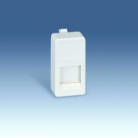 Адаптер на 1 RJ45(12) 75528-, 75540-, 75541-, 75544-39, узкий, шторка, S27, сл.кость - 27087-31 Simon