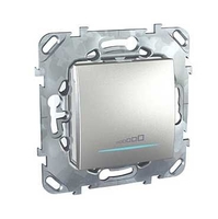 Механизм светорегулятора СП Unica TOP 20-350Вт нажим. алюм. SchE MGU5.515.30ZD Schneider Electric