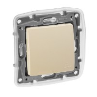 Механизм переключателя 1-кл. СП Etika 10А IP44 250В 10AX авт. зажимы сл. кость Leg 672300 Legrand