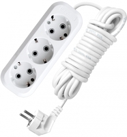 Удлинитель 3х5м с заземл. 13А IP20 Е-303 АБС-пл. ПВС 3х1 UNIVersal 9631978
