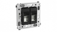 Устройство зарядное USB СП Avanti "Черный квадрат" DKC 4402543 (ДКС)