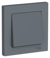 Выключатель одноклавишный ATLASDESIGN схема 1 10АХ в сборе грифель - ATN000712 Schneider Electric