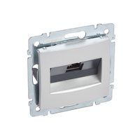 Механизм розетки компьютерной 1-м СП Valena RJ45 STP 10 GIGA алюм. Leg 770272 Legrand