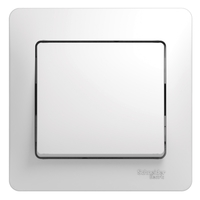 Выключатель 1-кл. СП Glossa 10А IP20 (сх. 1) 10AX в сборе бел. SchE GSL000112 Schneider Electric