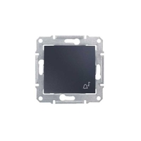Переключатель кнопочный звонок IP44 графит - SDN0800370 Schneider Electric