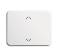 Клавиша для механизма электрон. выкл. Busch-Jalousiecontrol 6411 U-101 U/S-101 6418 U реле 6402 alpha nea бел. глянцевый ABB 6430-0-0323