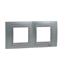 Рамка 2-м Unica Top флюорит/алюм. SchE MGU66.004.094 Schneider Electric