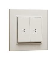 Переключатель 2-кл. СП Karea 10А IP20 крем. Makel 56010026