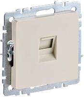 Розетка компьютерная СП RJ45 кат.5E BRITE РК10-БрКр беж. IEK BR-K10-1-K10 (ИЭК)