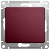 Переключатель 2-кл. Glossa сх. 6 10AX баклажан. SchE GSL001165 Schneider Electric