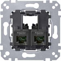 коннектор 2XRJ45 CAT6 UTP Merten | MTN4576-0002 Schneider Electric