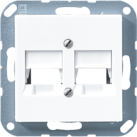 Крышка для двухмодульных гнезд AMP Cat5 белая JUNG A569-25NWEWW