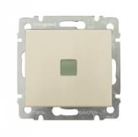 Выключатель 1-кл. СП Valena 10А IP31 250В с зел. индикацией механизм сл. кость Leg 774310 Legrand