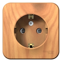 Розетка 1-м ОП Blanca 16А IP20 250В с заземл. защ. шторки изолир. пластиной ясень SchE BLNRA011115 Schneider Electric