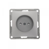Механизм розетки 1-м СП W59 16А IP20 без заземл. защ. шторки мат. хром SchE RS16-151-5-86 Schneider Electric