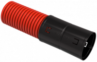 Труба гофрированная двустенная ПНД d160мм SN7 красн. (уп.50м) IEK CTG12-160-K04-050-R (ИЭК)