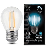 Образец Лампа светодиодная LED 9Вт E14 2700K Filament Globe | 105802209 Gauss