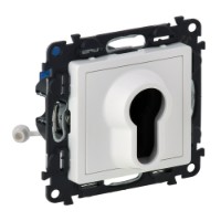 Механизм выключателя 1-кл. СП Valena Life 10А IP20 с ключом 2 положения лицевой панелью бел. Leg 752125 Legrand