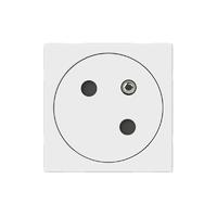 Розетка 2К+З - Mosaic 2 модуля F/B белая | 278105L Legrand