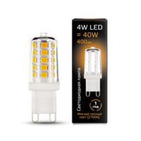 Лампа светодиодная LED 4 Вт 400 Лм 2700К теплая G9 капсула 220 В керамика Black Gauss - 107309104