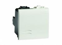 Переключатель 1-кл. 2мод. Brava 16А IP20 бел. DKC 76012B (ДКС)