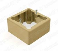 Коробка установочная 1-местная для о/п 85х85х42 IP20, цвет-СВЕТЛОЕ ДЕРЕВО (44шт) | GE40232-03 GREENEL