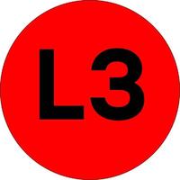 Наклейка "L3" d=20мм PROxima | an-2-15-2 EKF