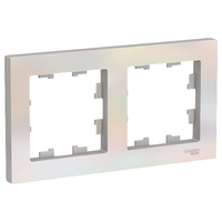 Рамка двухпостовая ATLASDESIGN универсальная жемчуг - ATN000402 Schneider Electric