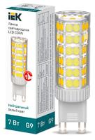 Лампа светодиодная Corn 7Вт капсульная 4000К нейтр. бел. G9 230В керамика IEK LLE-Corn-7-230-40-G9 (ИЭК)