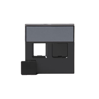 Накладка для 2хRJ45, Impressivo, антрацит | 1819-81 2TKA000605G1 ABB