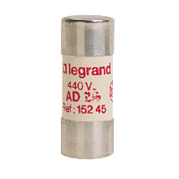 Предохранитель цилиндрический типа - AD 45 22x58 мм | 015245 Legrand