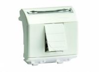 Розетка компьютерная RJ45 категория 6 Brava слоновая кость 2 модуля - 75451S DKC (ДКС)