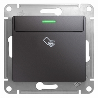 Выключатель карточный 1-кл. Glossa (сх. 6) 10AX механизм графит SchE GSL001369 Schneider Electric