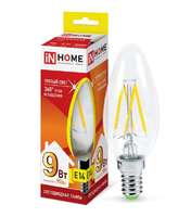 Лампа светодиодная LED-СВЕЧА-deco 9Вт 230В Е14 3000К 810Лм прозр | 4690612026183 IN HOME