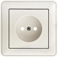 Розетка 1-м СП W59 16А IP20 без заземл. защ. шторки бел. SchE RS16-151-18 Schneider Electric