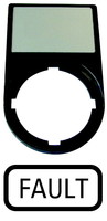 Шильдик (FAULT) с держателем 30х50, цвет черный, M22S-ST-GB8 - 216498 EATON