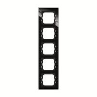 Рамка 5п Axcent стекло черн. ABB 2CKA001754A4804